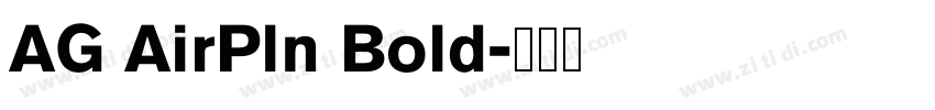 AG AirPln Bold字体转换
